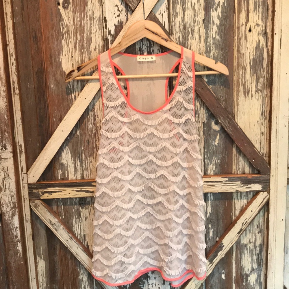 Ginger G Crochet Razor back tank